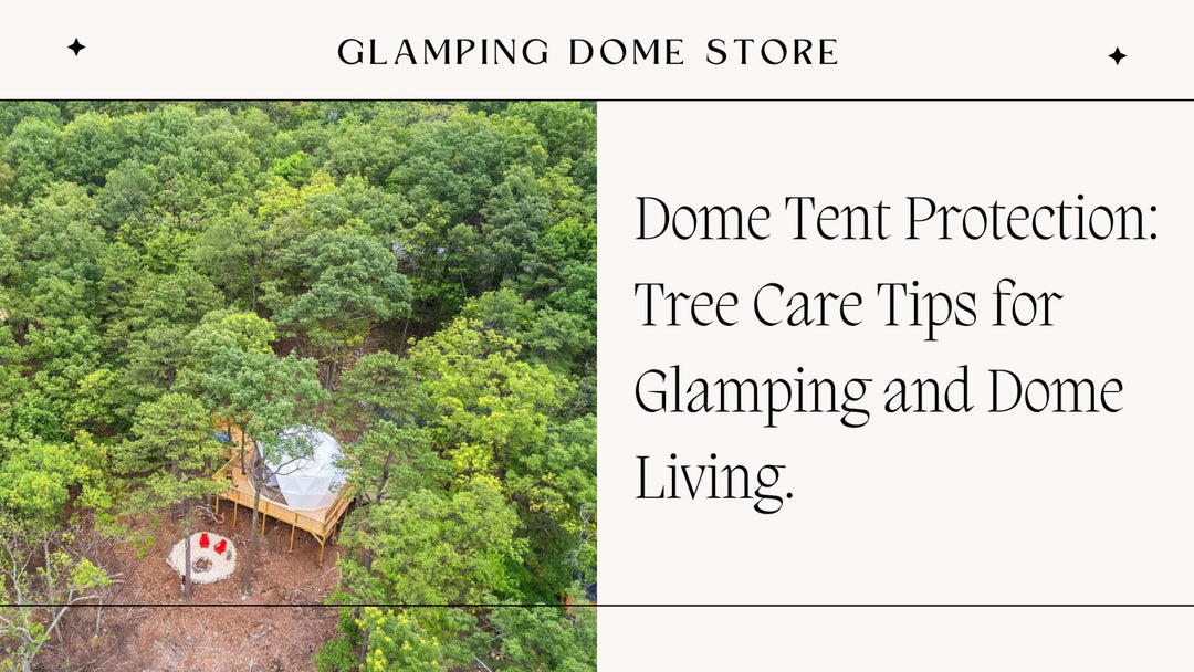 Practical ways to keep nearby trees healthy while protecting your geodesic dome tent from damage.