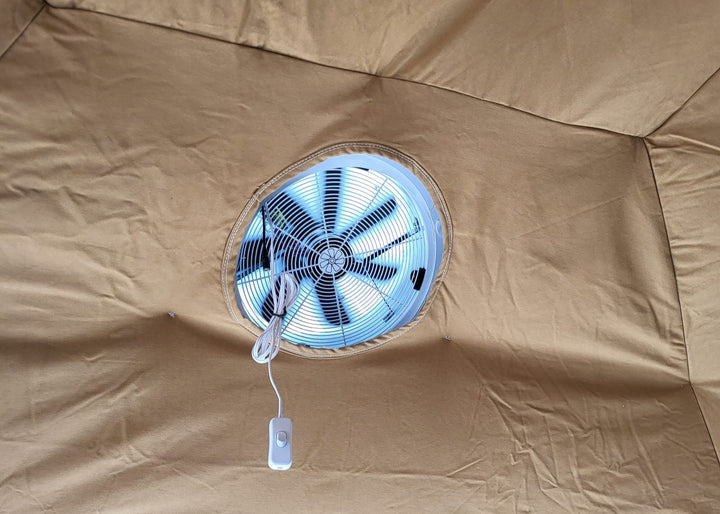 Solar Power Air Circulation Fan - Glamping Dome Store
