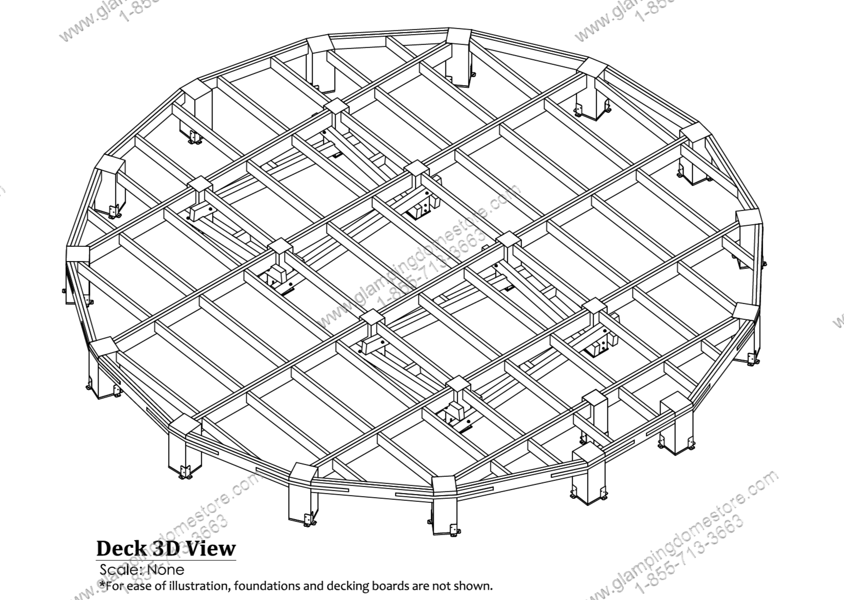 Dome Timber Deck Construction Guide - Glamping Dome Store