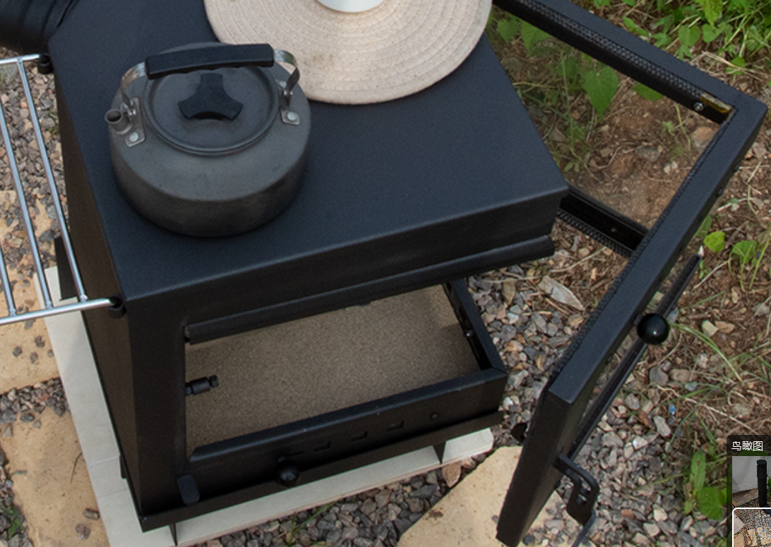 two sided glamping stove