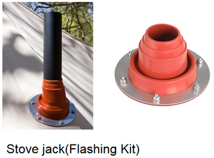 flashing kit that fit dome tents for chimneys and flues