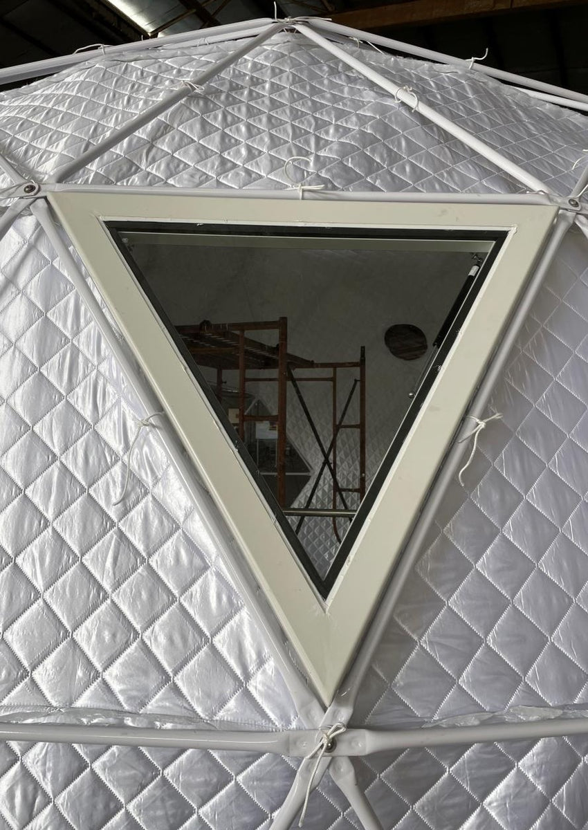 Fixed Triangle Windows | Glass Window Triangular | Glamping Dome Store