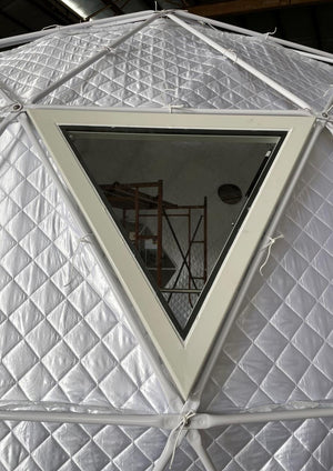 Triangular Glass Window - Glamping Dome Store