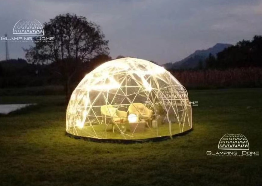 summer night dome tent lights