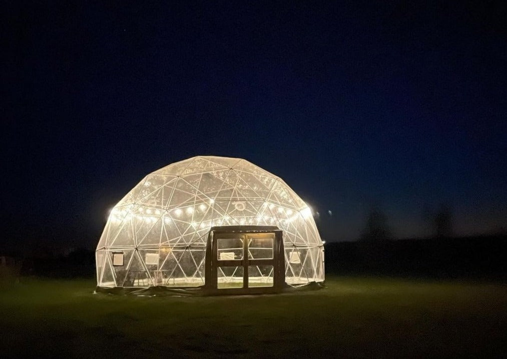 double doors for geodesic dome tent