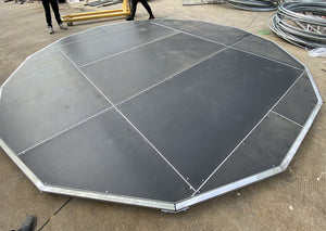 raised flooring for geodesic dome