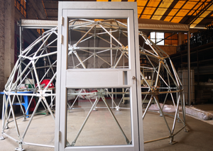 Aluminum Glass door with frame - Glamping Dome Store