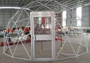 Aluminum Glass door with frame - Glamping Dome Store